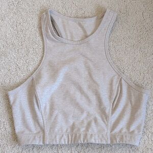 Outdoor Voices Crop Top Bra in Oatmeal, beige small